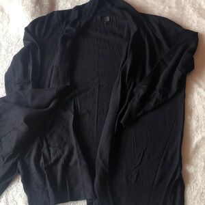 Worthington Black Open Cardigan Sweater